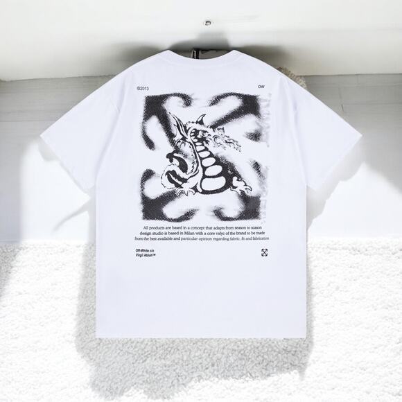 OFF-WHITE Crew neck, short sleeves Size M - Picture 2 of 4